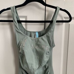 Marciano long pale blue green tank